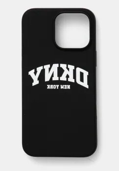 Dkny etui pentru telefon iPhone 16 Pro Max 6.9 culoarea negru, DKHMP16XSNYACH imagine