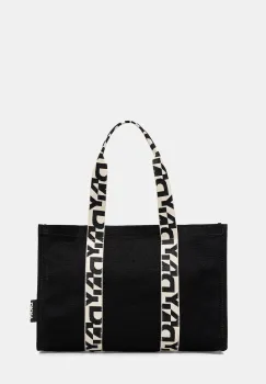 Dkny geanta de bumbac culoarea negru, R54AGO39 imagine