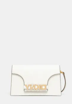 Dkny poseta de piele culoarea bej, R435OG58 imagine