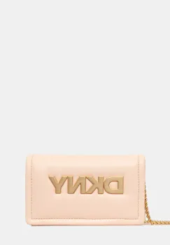 Dkny poseta de piele culoarea bej, R44GKB74 imagine