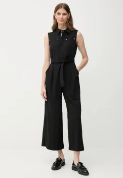 Dkny salopeta culoarea negru, cu guler, DD5B1L16 imagine