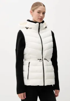 Dkny vesta culoarea bej, de iarna, DLEMPS56 imagine