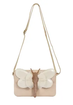 Donsje geanta de mana din piele pentru copii Brindi Purse Shimmer Libelle culoarea bej, 5523101 imagine