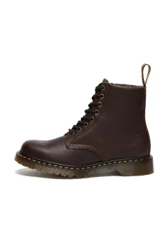 Dr. Martens bocanci de piele 1460 Pascal Warm Lined culoarea maro, cu platforma, DM31873201 imagine