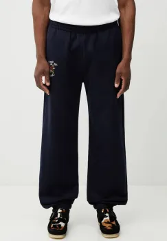 Drole de Monsieur pantaloni de trening din bumbac Slogan Rose imagine