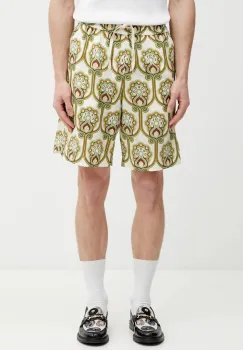 Drole de Monsieur pantaloni scurti cu in Short Tapisserie Florale Lin imagine