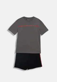 EA7 Emporio Armani compleu copii din bumbac imagine