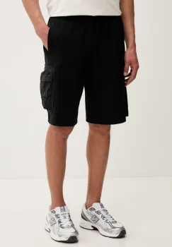 EA7 Emporio Armani pantaloni scurti de trening pentru barbati, cu bumbac imagine