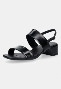 Ecco sandale cu toc jos din piele Livia 35 imagine