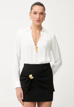 Elisabetta Franchi bluza pentru femei, cu vascoza imagine