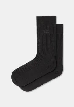 Elisabetta Franchi ciorapi de bumbac culoarea negru, CZ08L52E2 imagine