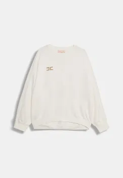 Elisabetta Franchi hanorac pentru copii, din bumbac imagine