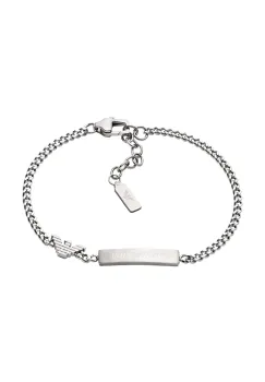 Emporio Armani bratara pentru barbati, din otel inoxidabil fara piatra Eagle Logo imagine