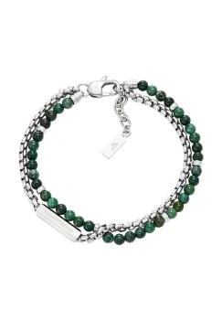 Emporio Armani bratara pentru barbati otel inoxidabil agat Eagle Logo imagine