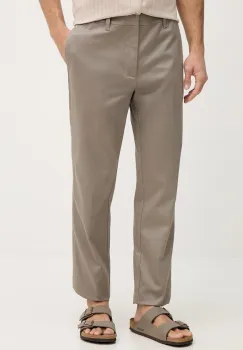 Emporio Armani pantaloni regular barbati din bumbac cu elastan imagine