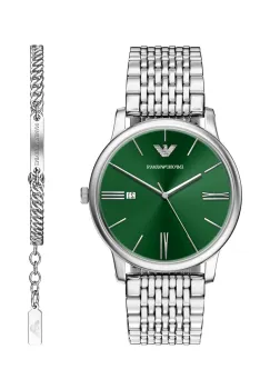 Emporio Armani set ceas si bratara pentru barbati minimalist imagine