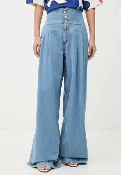 ERMANNO Firenze blugi wide leg pentru femei imagine