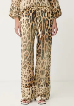 ERMANNO Firenze pantaloni de loungewear pentru femei, cu vascoza imagine