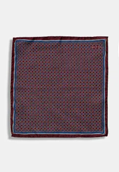 Eton batista de buzunar de matase culoarea bordo, 100014193 imagine