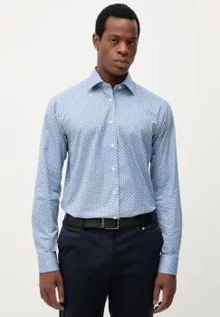 Eton camasa din bumbac cu guler clasic, slim, 100013947 imagine