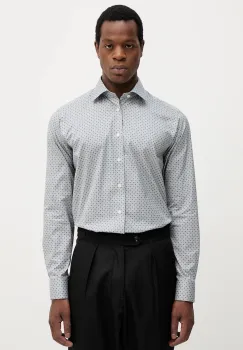 Eton camasa din bumbac culoarea gri, cu guler clasic, slim, 100013947 imagine