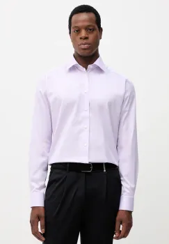 Eton camasa din bumbac culoarea violet, cu guler clasic, slim, 100013933 imagine