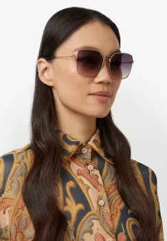 Etro ochelari de soare femei, culoarea auriu, ETRO 0061/F/S imagine