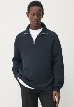 Filippa K bluza barbati, culoarea albastru marin, neted, 31561 imagine