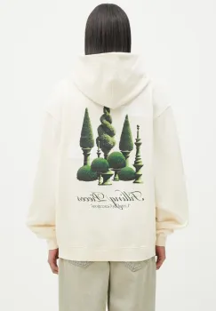 Filling Pieces hanorac de bumbac culoarea bej, cu gluga, cu imprimeu, 80699849936 imagine