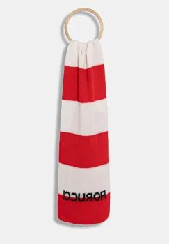 Fiorucci esarfa de lana Logo Alpaca culoarea rosu, cu imprimeu, W02FPASC470KN11RD02 imagine