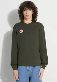 Fjallraven hanorac de bumbac 1960 Logo barbati, culoarea verde, cu imprimeu imagine