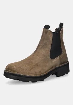 Fly London botine din piele intoarsa NOLL127FLY culoarea maro, P211127005 imagine