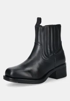 Fly London ghete chelsea de piele RALI513FLY culoarea negru, cu toc drept, P144513006 imagine