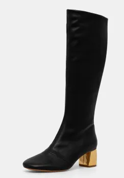 Forte Forte cizme femei, culoarea negru, cu toc drept, 12999 F46A 8027 imagine