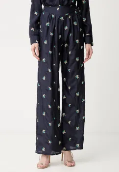 Forte Forte pantaloni pentru femei, din matase imagine