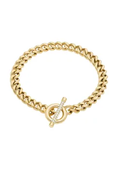 Fossil bratara pentru femei, din otel chirurgical cu cristal Carlie imagine