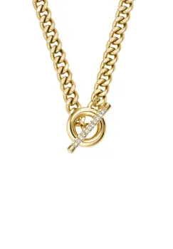 Fossil colier pentru femei, din otel chirurgical cu cristal Carlie imagine