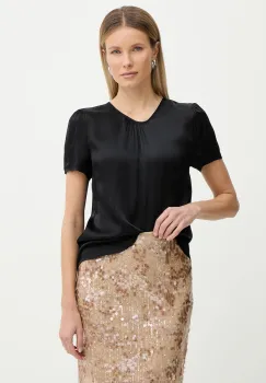 Fracomina bluza din amestec de matase imagine