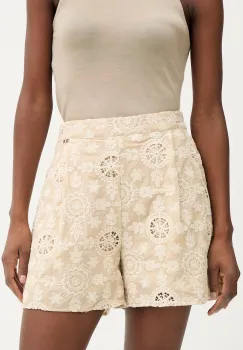 Fracomina Pantaloni scurti eleganti pentru femei, din bumbac imagine