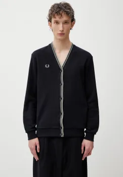 Fred Perry cardigan barbatesc din bumbac imagine