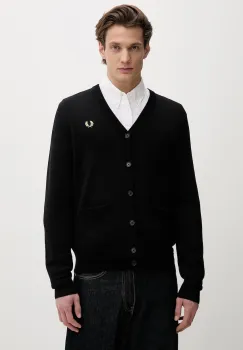 Fred Perry cardigan de lana Classic Cardigan imagine