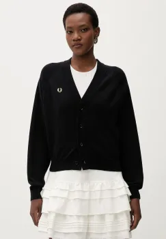 Fred Perry cardigan din bumbac imagine