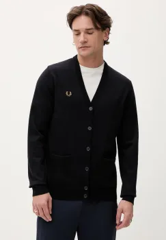 Fred Perry cardigan din lana imagine