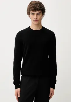 FROM FUTURE pulover de casmir culoarea bleumarin, light, MPR00051 imagine