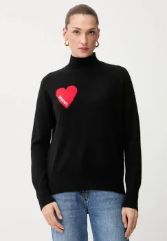 FROM FUTURE pulover de casmir culoarea gri, light, cu turtleneck, WPM00746 imagine