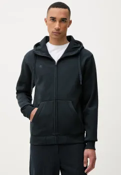 G-Star Hanorac cu fermoar si gluga barbatesc cu bumbac Premium core imagine