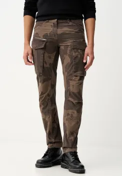 G-Star pantaloni de bumbac culoarea verde, cu fason cargo, D02190-E277 imagine
