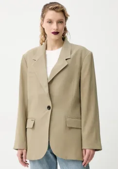 G-Star Raw sacou culoarea verde, oversize, neted, D23509-D522 imagine