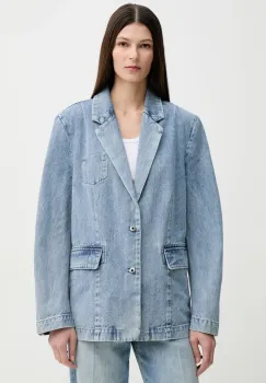 G-Star Raw sacou denim un singur rand de nasturi, uni, D26218-D788 imagine