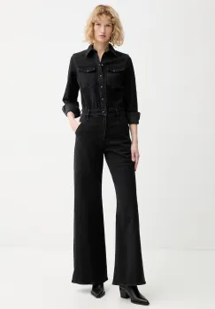 G-Star salopeta jeans Western Wide Leg imagine